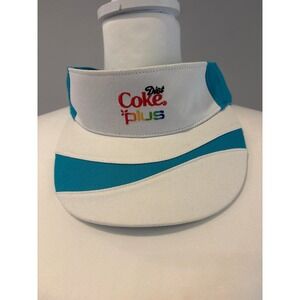 Vintage Diet Coke Plus sun Visor Hat one size